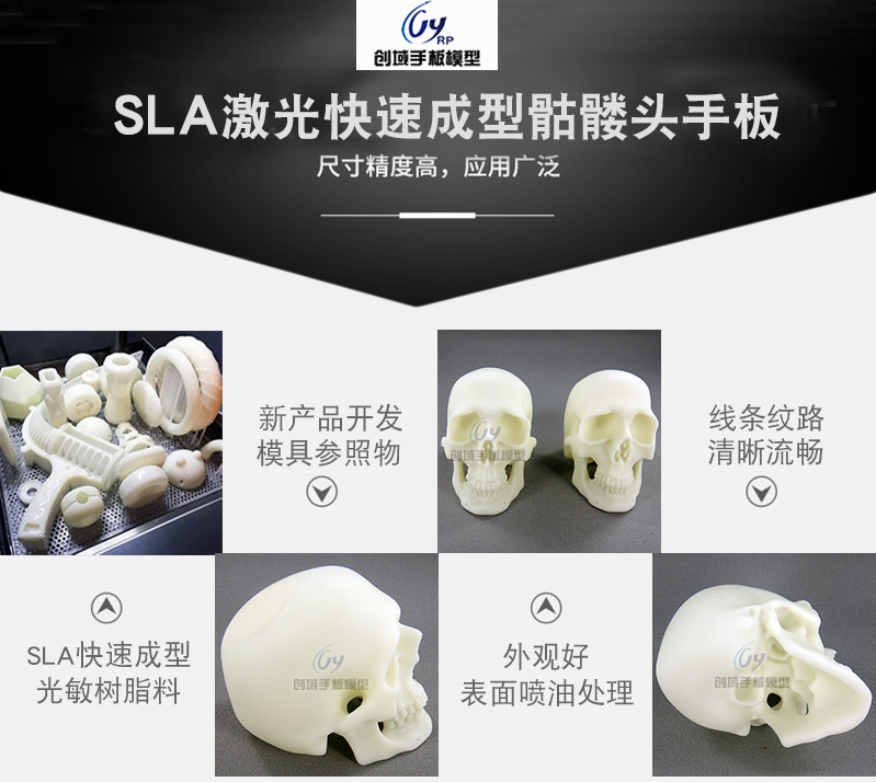 3D打印骷髏頭手板